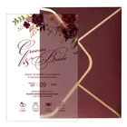 Wedding Customized Personalized Frosted Acrylic Invitation Invitation Card For Wedding