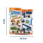 Assembly Truck 4PCS Educational Toys Mini Friction Pull Back Assembly Car Vehicles Toys Truck For Boy Gift