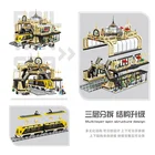Train 89104 3950pcs/set European Railway Train Station Studgate CREATOR Expert MOC FACTORY Building Blocks
