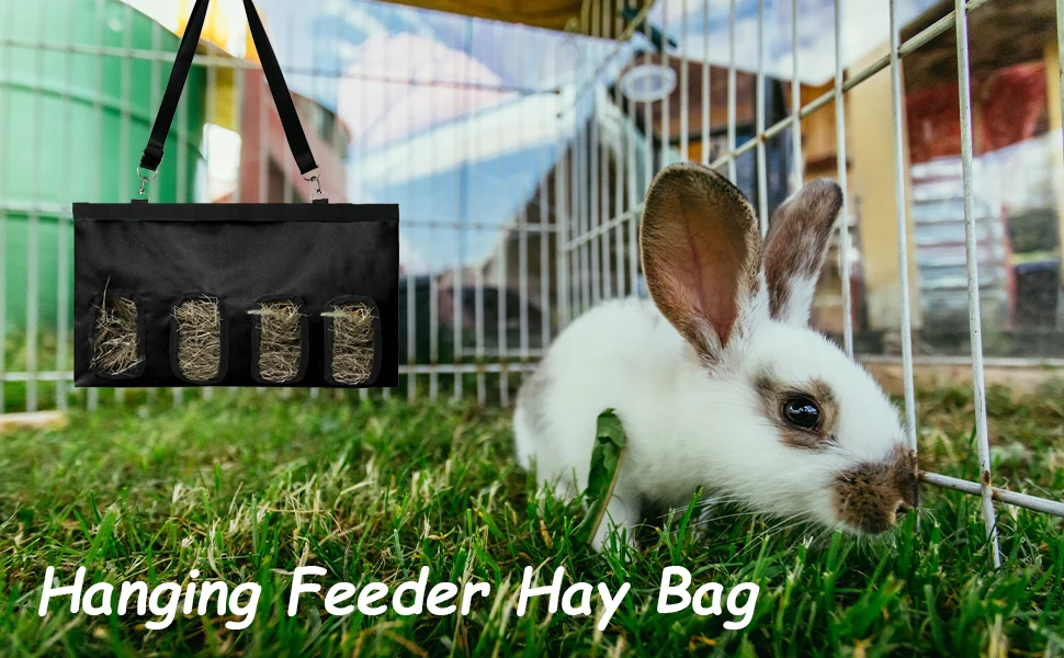 4 holes designs large capacity rabbit hay feeder b
