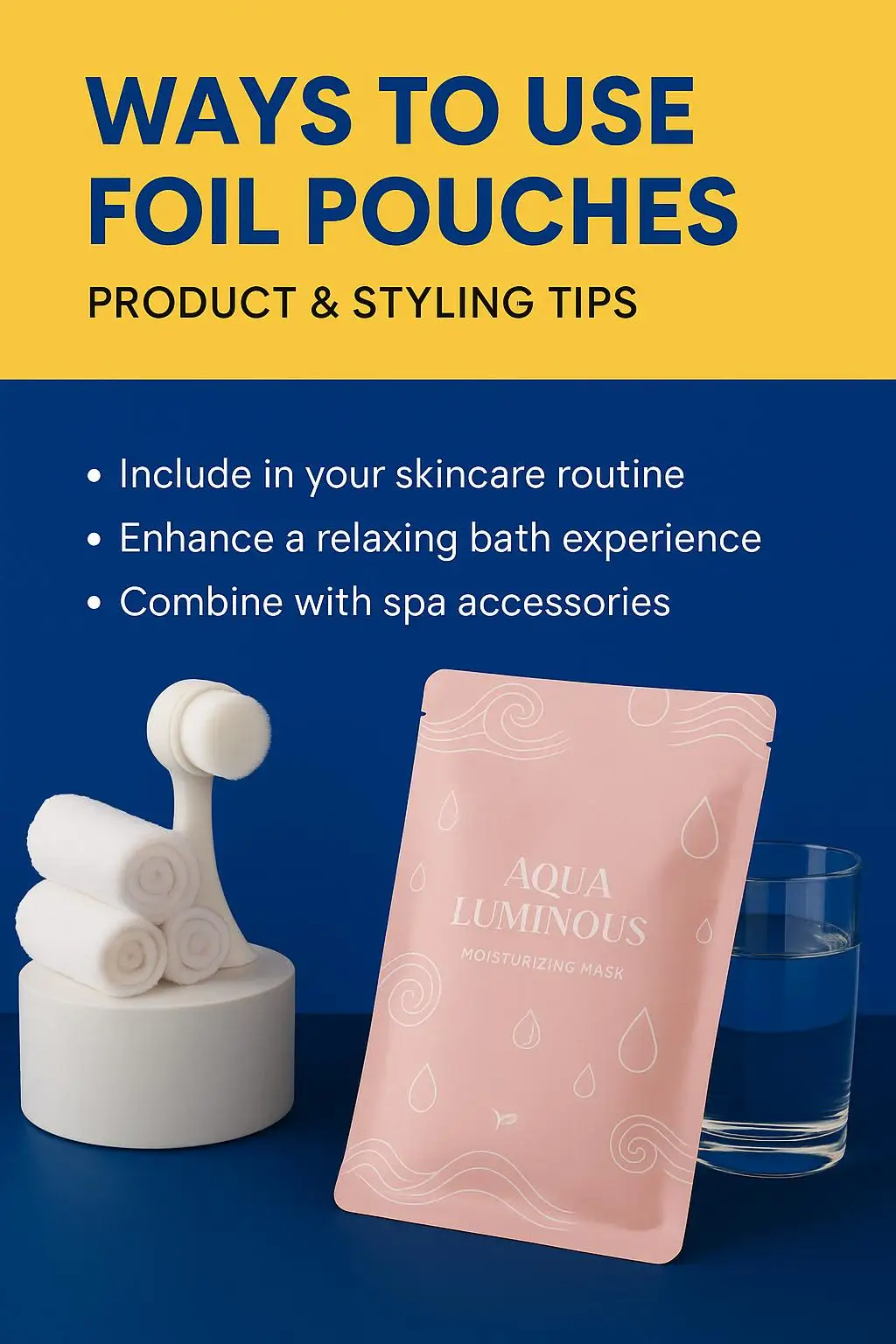 Custom Printed Aluminum Foil Sachet for Facial Mask Cosmetic Skincare Sample Packaging - detail 12