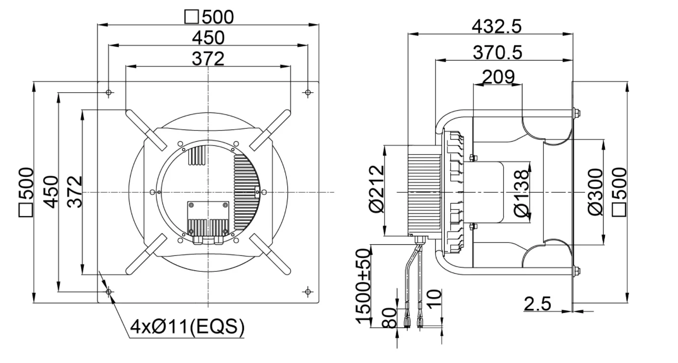 Plug Fan, PBM, IP44, Stainless, Steel - detail 4