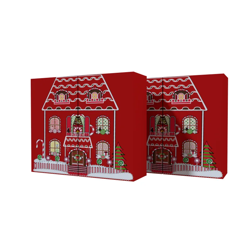 product new trend custom 12 day gift box chocolate tea bag snacks advent calendar boxes trays christmas calendar advent box-6