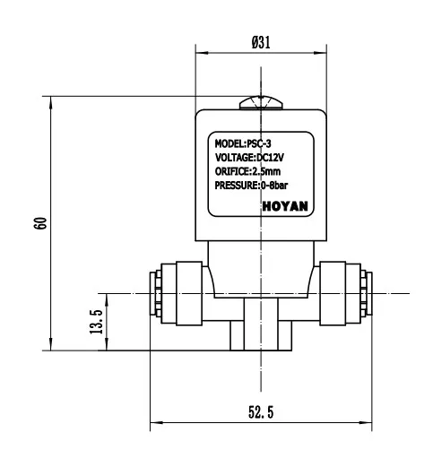 Solenoid Valve, PSC-3, 1/4in, Plastic - detail 8