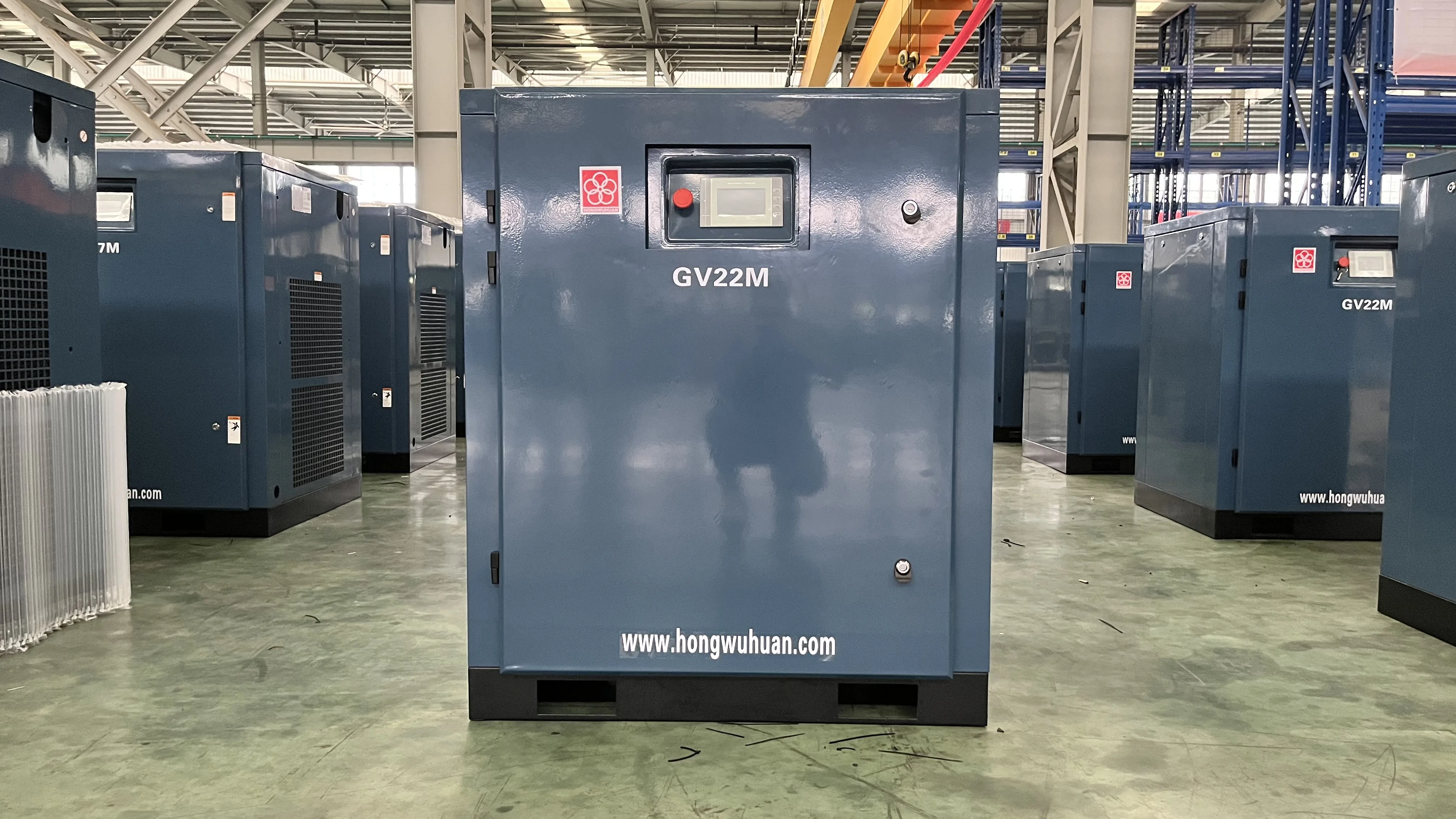 Hongwuhuan GV22M Station Type permanent magnet frequency Screw Air Compressor 22kw Equipped With frequency converter