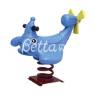 Quality-assured cartoon blue fish park spring amusement toy