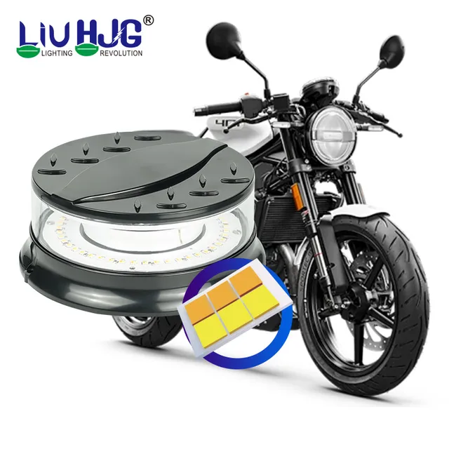 Liu HJG Custom ODM Motorcycle Systems Lighting Strobe Rotating Flashing LED Work Light Warning Lights For Cars Trucks