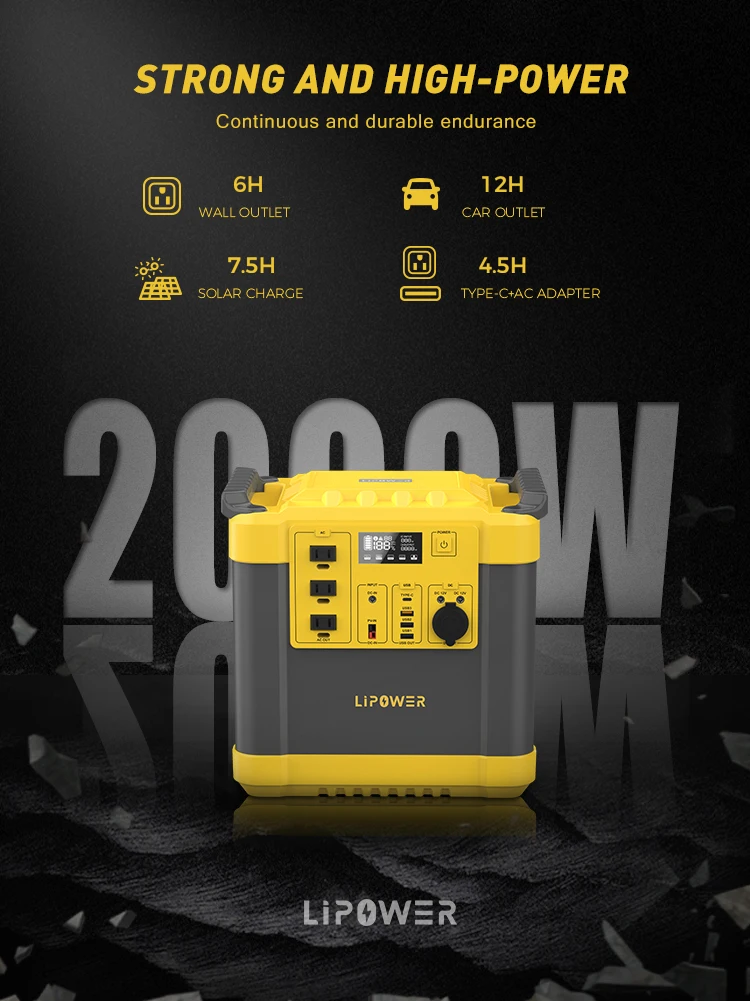 Lipower W W Solar Generator Long Life Energy Storage Lifepo