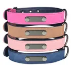 Collars Collar Wholesale Leather Dog Collars Custom Pull-resistant PU Leather For Pet Collar Dog Leather Collar