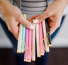 Metal Gift Pen Office Lady Ballpoint Pen Beautiful Pen Pink And Gold Color Metal Rollerball Pen For Women Gift