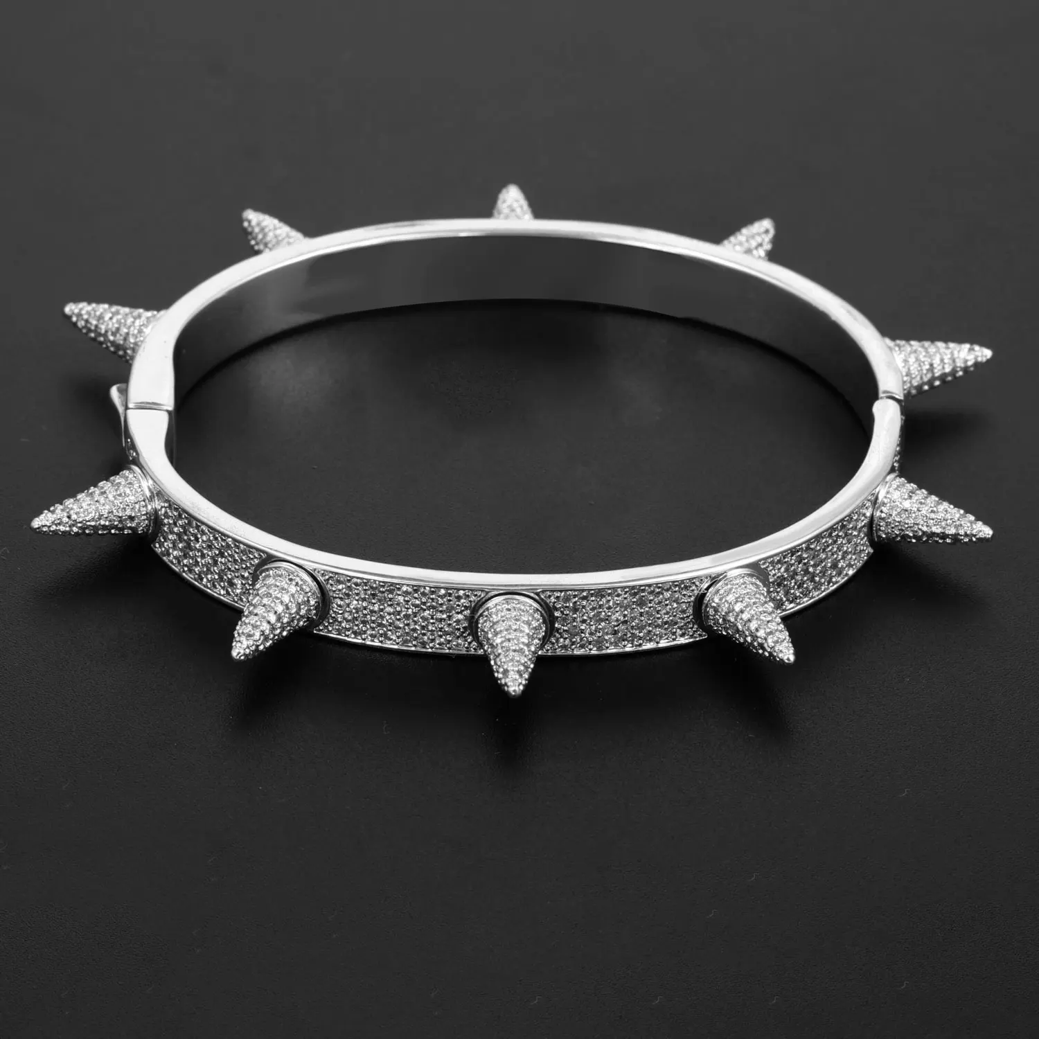 spiked diamond bracelet