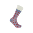 No Colored No Shows Funny Heart Beautiful Young Crew Socks For Women Ladies