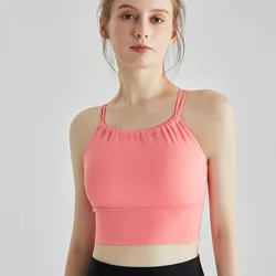 Popular Sexy Temperament Harness One-Piece Unique Cross Beautiful Back Sports Bra Yoga Crop Tank Top