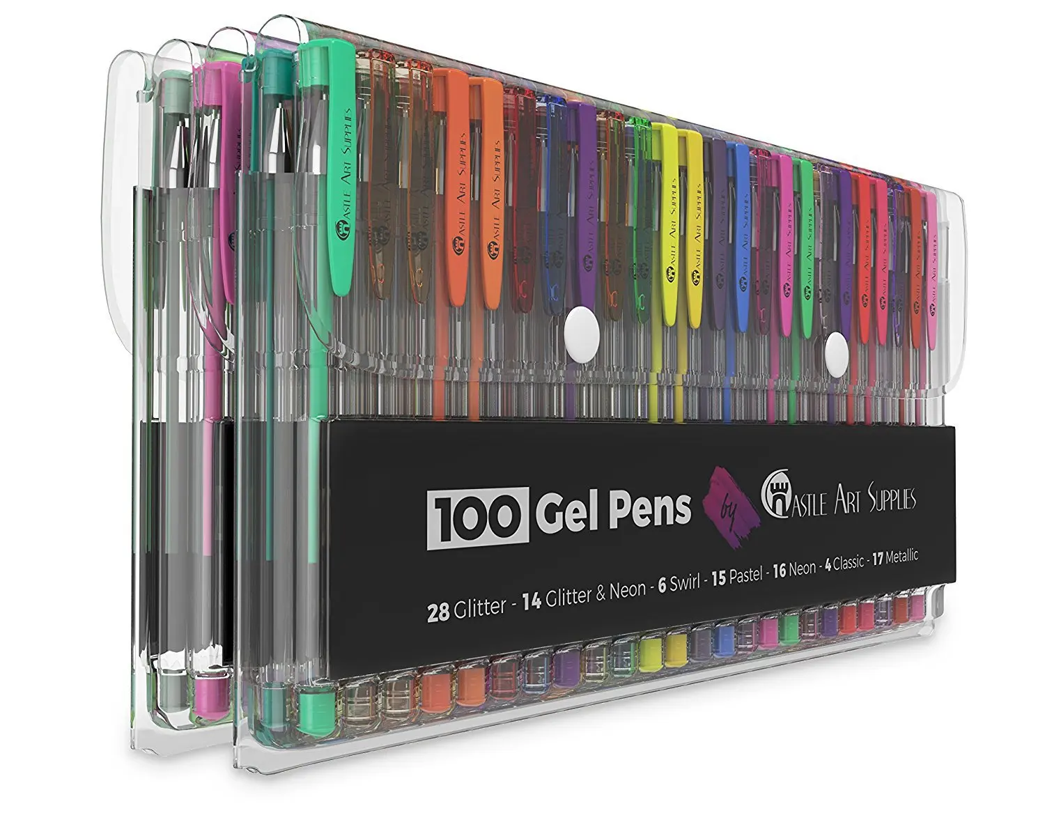 2023 color pen for Artist and Beginner Custom Available Children Stationery 100 Colored Gel pen