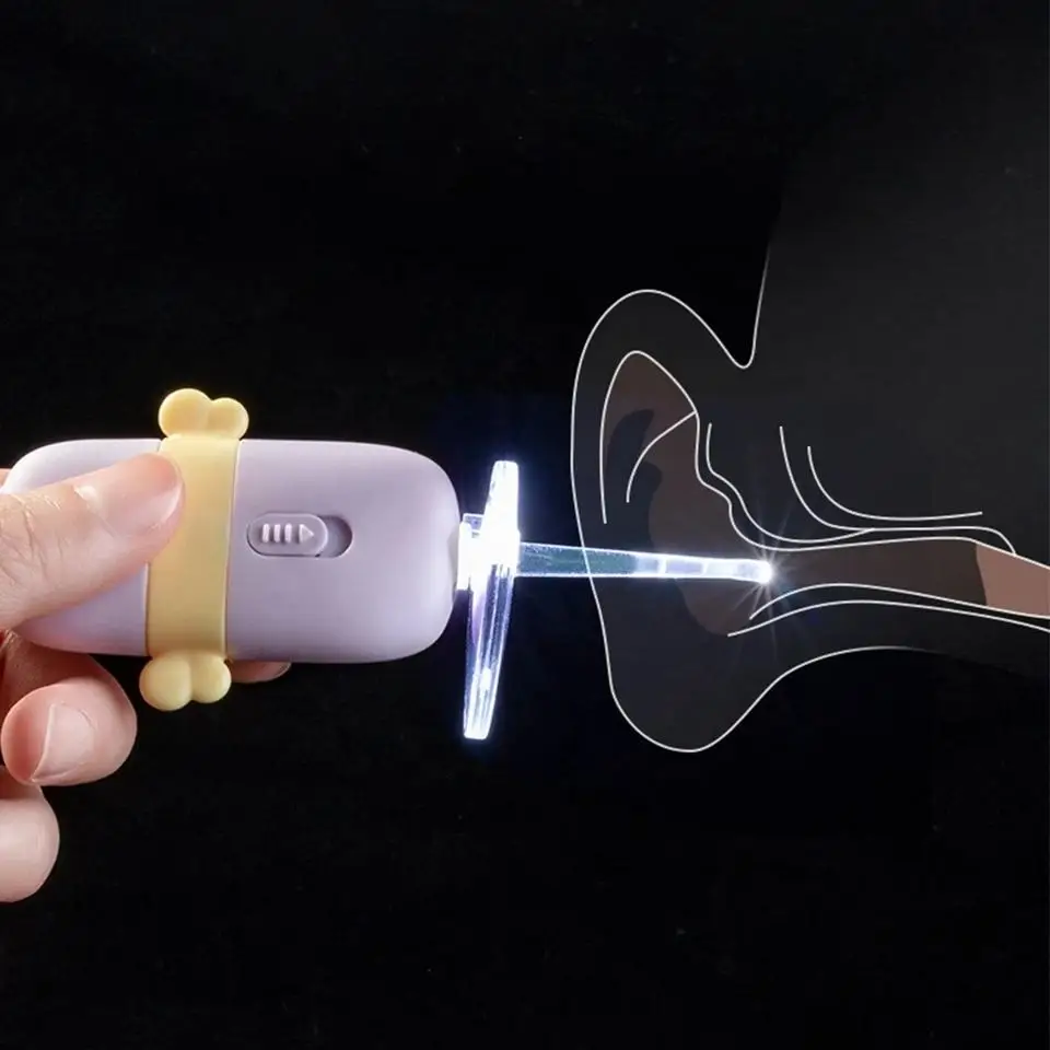 Baby Earpick with LED Light,  Ear Cleaning Tools for Babies, Easy Use Kids Earwax Removal Cleaner with Magnifying Glass