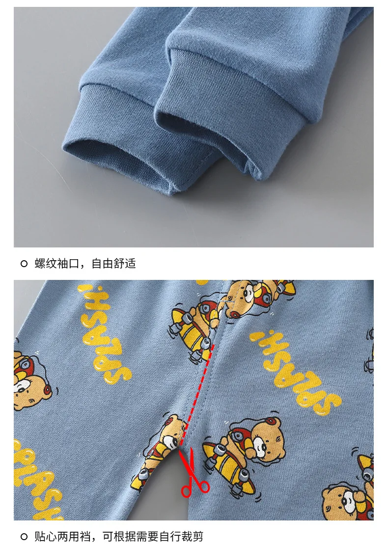 High Quality Wholesale Toddler Kids Korea Pyjamas Boy Sleepwear Custom