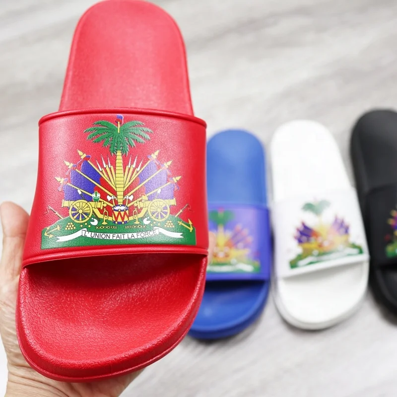 Jamaican Flag Youth Slide Sandals Shoes Mens Shoes Sandals Slides 