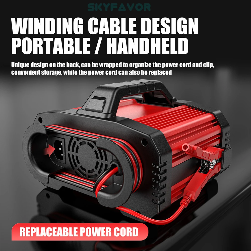 2024 new products car battery charger 12v 24v 25A lifepo4 lead acid Universal battery charger for truck motorcycle car battery