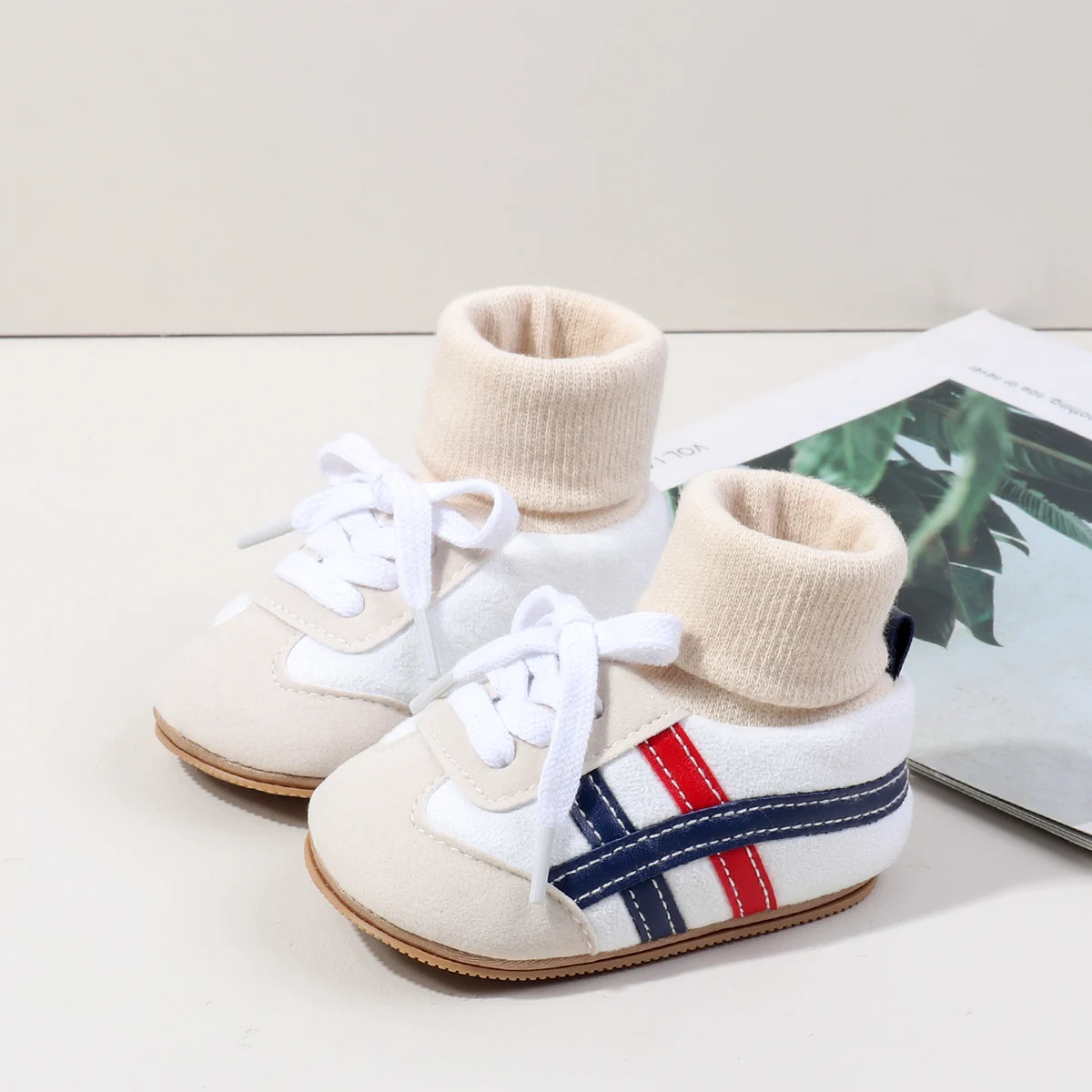 High Quality Autumn Winter Pre-Walking Baby Shoes Soft Sock Anti-Slip TPR Sole Light Flat Ankle-Covered Design Toddlers details