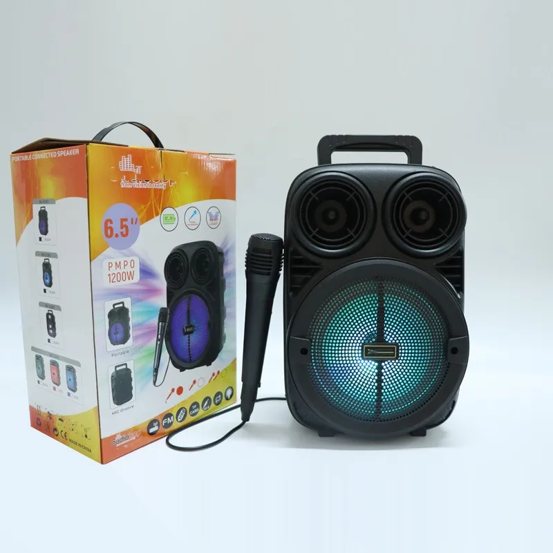 Amazon Best Selling Products In Usa Amazon 2022 Dj Speaker Usb/Tf/Fm Radio/Tws 5W 6.5Mm Plug Microphone Karaoke Speaker
