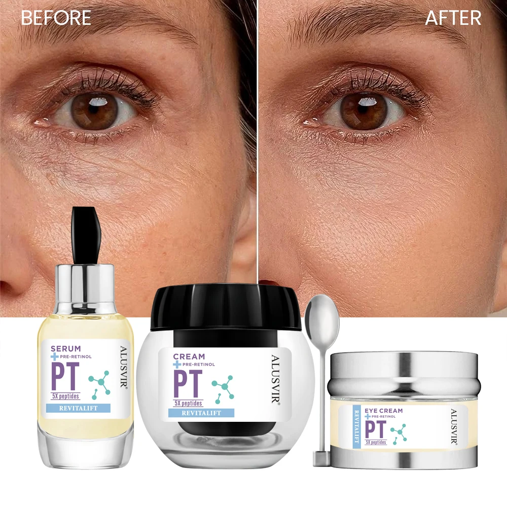 Beauty Anti Aging Skin Care Products Private Label Peptides Retinol Collagen Anti Aging Face Serum Cream Eye Cream Skincare Set