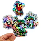Custom Stickers Vinyl Vinyl Label Custom Printing Waterproof Die Cut Stickers Adhesive PVC Hologram Vinyl Stickers