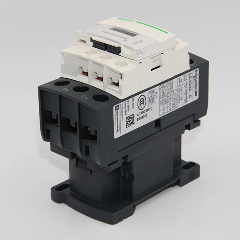 Hot selling genuine AC contactor 220v 25a lc1d09 lc1d32 LC1D38 B7C F7C M7C Q7C coil voltage 24v 110V 220V for Schneider