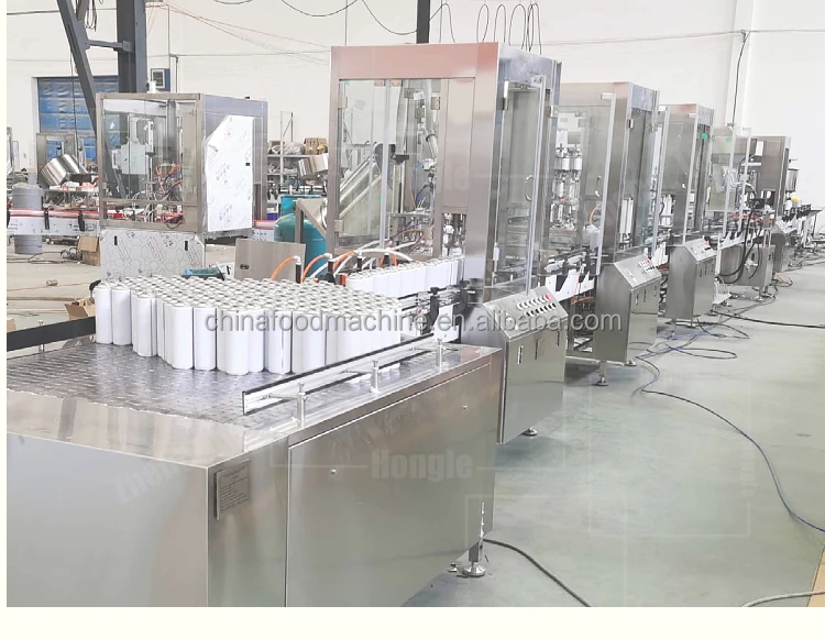 Full Automatic Aerosol Detergent Pesticides Automotive Carb Cleaner Filling Machine Production Line Maquina De Espuma En Aerosol details