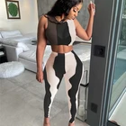 OSINA Print Crop Top 2 Piece Sets Woman Summer Fashion Clothing 2 Piece Pants Outfits Sets