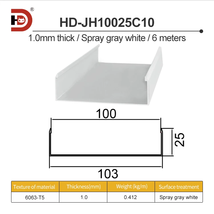 10025 Cleanroom Purification Aluminum Trough C/U-shaped Trough Movable Board Room Cleanroom Aluminum Alloy details