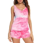 Sleepwear Women's Pajama Set Soft Sweetness Cami Sets Shorts Sleepwear Set With Pockets
