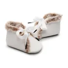 Shoes Winter Fluffy Fur Warm Boys Girls Floor Socks Plush Booties Faux Fur Flats Toddler Infant Fur Baby Prewalker Shoes