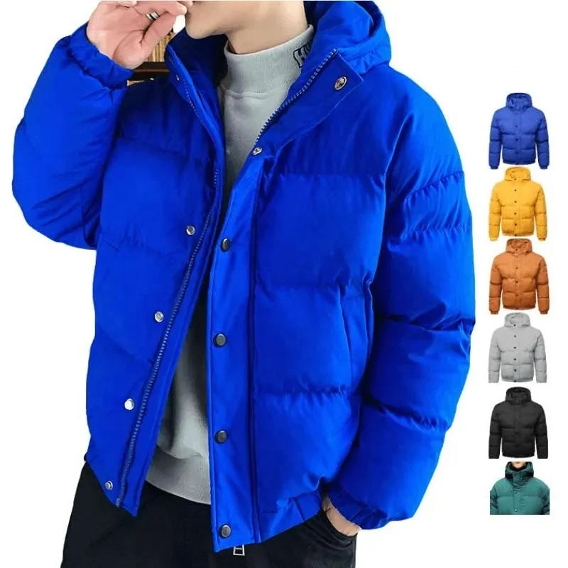 Wantdo Men's Thicken Puffer Jacket Insulated Water-Resistant Warm Winter Coat with Hood