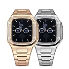 Bezel Stainless Metal Case Diamond Plated Bezel Case Bumper For Apple Watch Case 44mm Series 6 /5 /4 /SE