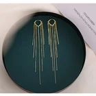 Earrings Gold 2021 Tassel Earrings Female Long Earrings Simple And Fashionable Wild Gold Earrings