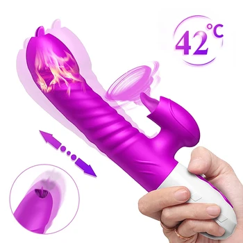 Tongue Lick Vagina Clitoris Products Clitoral G Spot Pussy Dildo Rabbit Vibrator Sex Toy for Women Massager