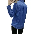 Ladies Shirt Ladies Warm Flannel Sheep Wool Lining Long-sleeved Button Shirt Women Denim Shirt Jacket