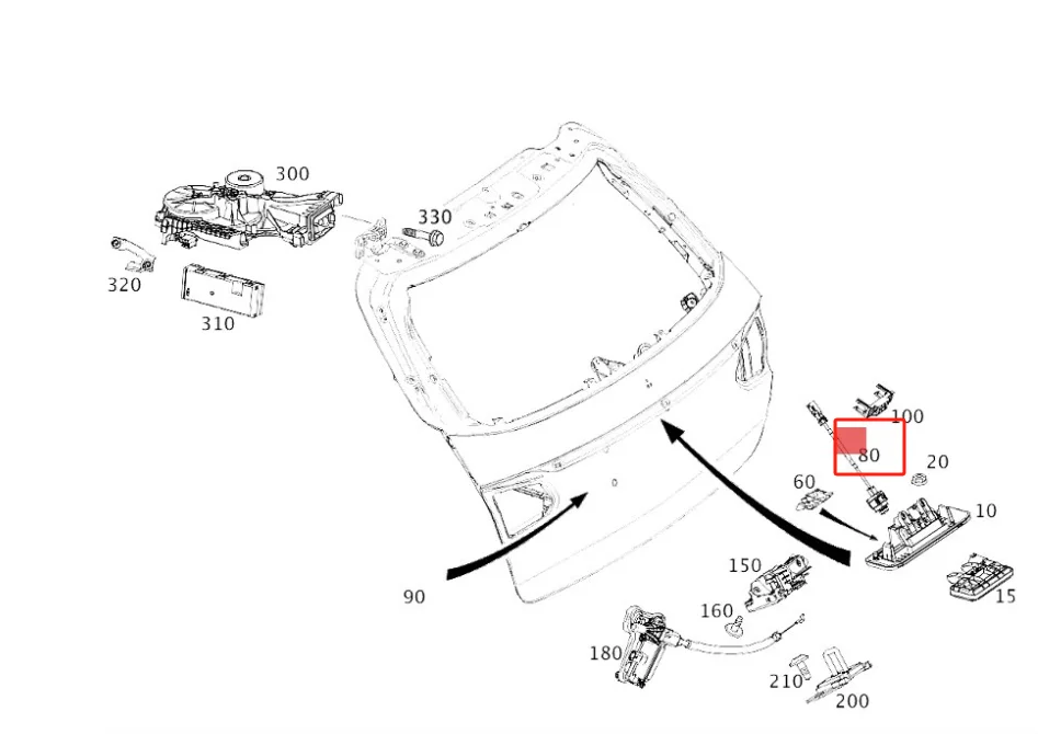 Car Accessories Tempered Glass Front Camera For Aston Martin Vantage 2023 Coupe Roadster A0009050906 High Definition Car Camera factory