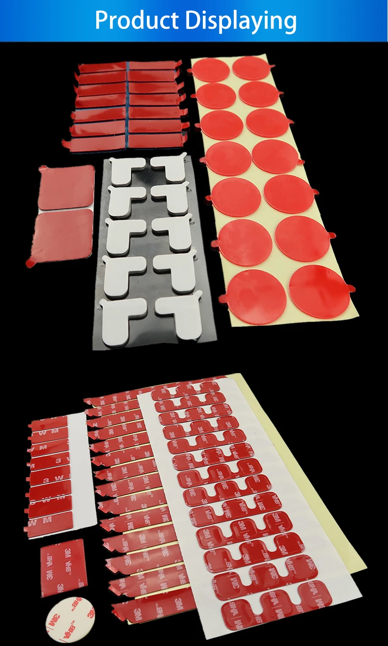 Custom Die Cut Sheet Round Circles Dots Pads Double Sided Adhesive Acrylic Foam Tape