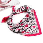 Print Scarf Women Fashion Print Small Office Hair Band Foulard Hand Kerchief Women Non-Silk Scarf