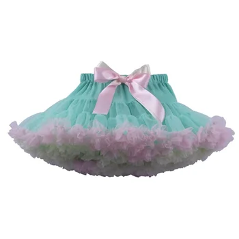 Customized high-quality comfortable girl dance clothes fluffy tutu skirt ballet bowknot tutu ballet skirt