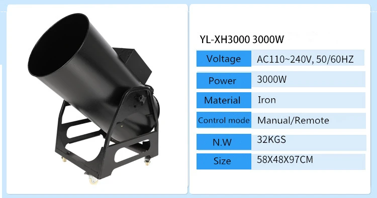 Christmas Stage Snowflake Making Machine Field Remote Control Snow-making Equipment 180 Degree Jet Snow Machine