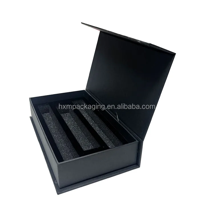 Premium Luxury Large Matte Rigid Paper Cardboard Black Foldable Empty Magnetic Closure Custom Logo Gift Box Packaging supplier