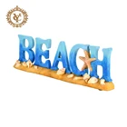 Sea Shell Resin Beach Sea Shell Table Top Blue Resin Sculpture Decoration Resin Table Top