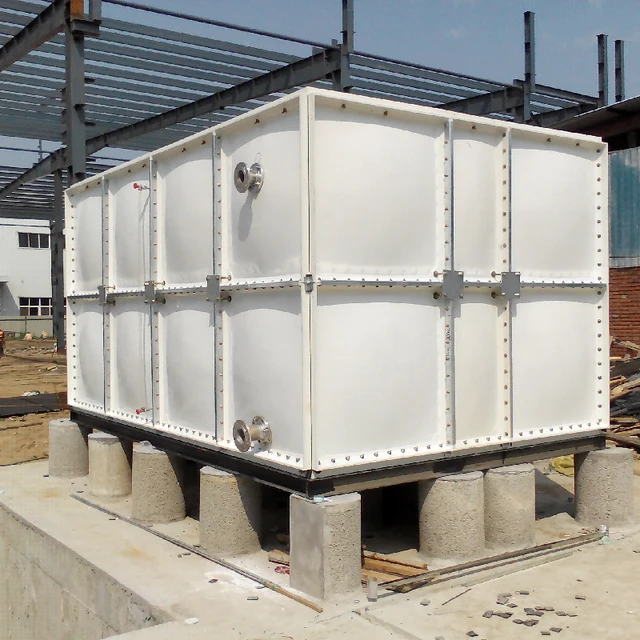 Hot Sale GRP FRP SMC Fiberglass Panel Square Big Large Rain Water Storage Tank Cheap Price 1000 5000 10000 Litre Food Grade Tank