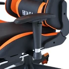 Orange Office Orange And Black Adjustable Height Rgb Massage Office Gaming Chair