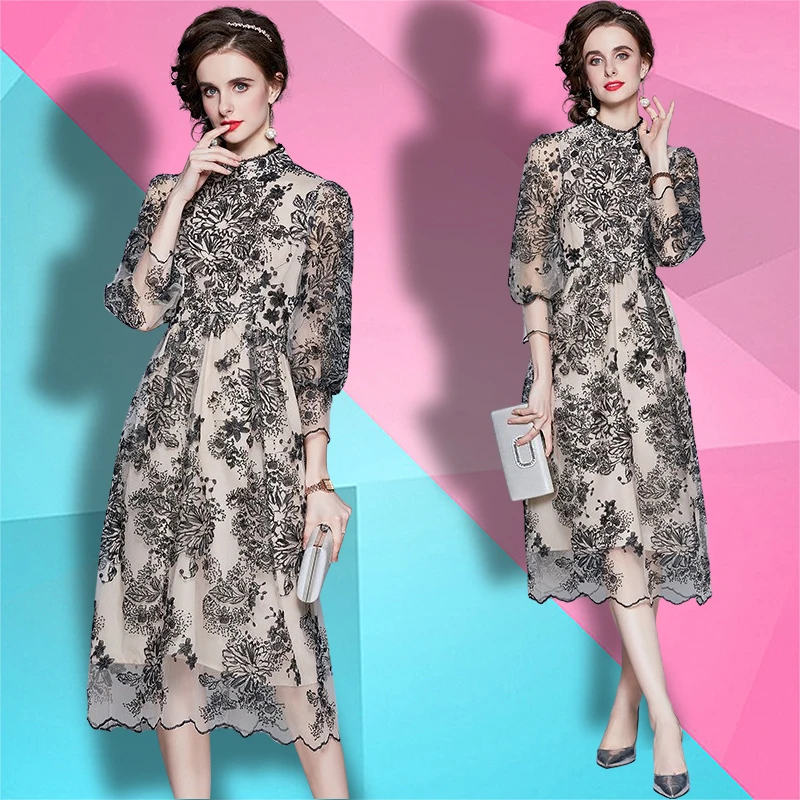 Ropa De Moda Para Mujer,Vestidos Elegantes Informales Con Cintura  Bordada,Malla De Longitud Media Para Baile De Graduación,Venta Al Por Mayor,Novedad  De 2022 - Buy Ropa Americana,Damas,Fabricantes De Ropa De Product on  Alibaba.com