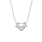 925 Silver 925 Sterling Silver Necklace Female Antler Pendant Jewelry