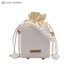 Purse Purses And Handbags New Arrivals Women Pearl Handle Crossbody Handbags Purse Bucket Bag Box Handbags