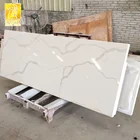 Stone Quartz Tiles Artificial Stone Calacatta White Quartz Stone Slab Countertop Quartz Vinyl Tiles Table Top